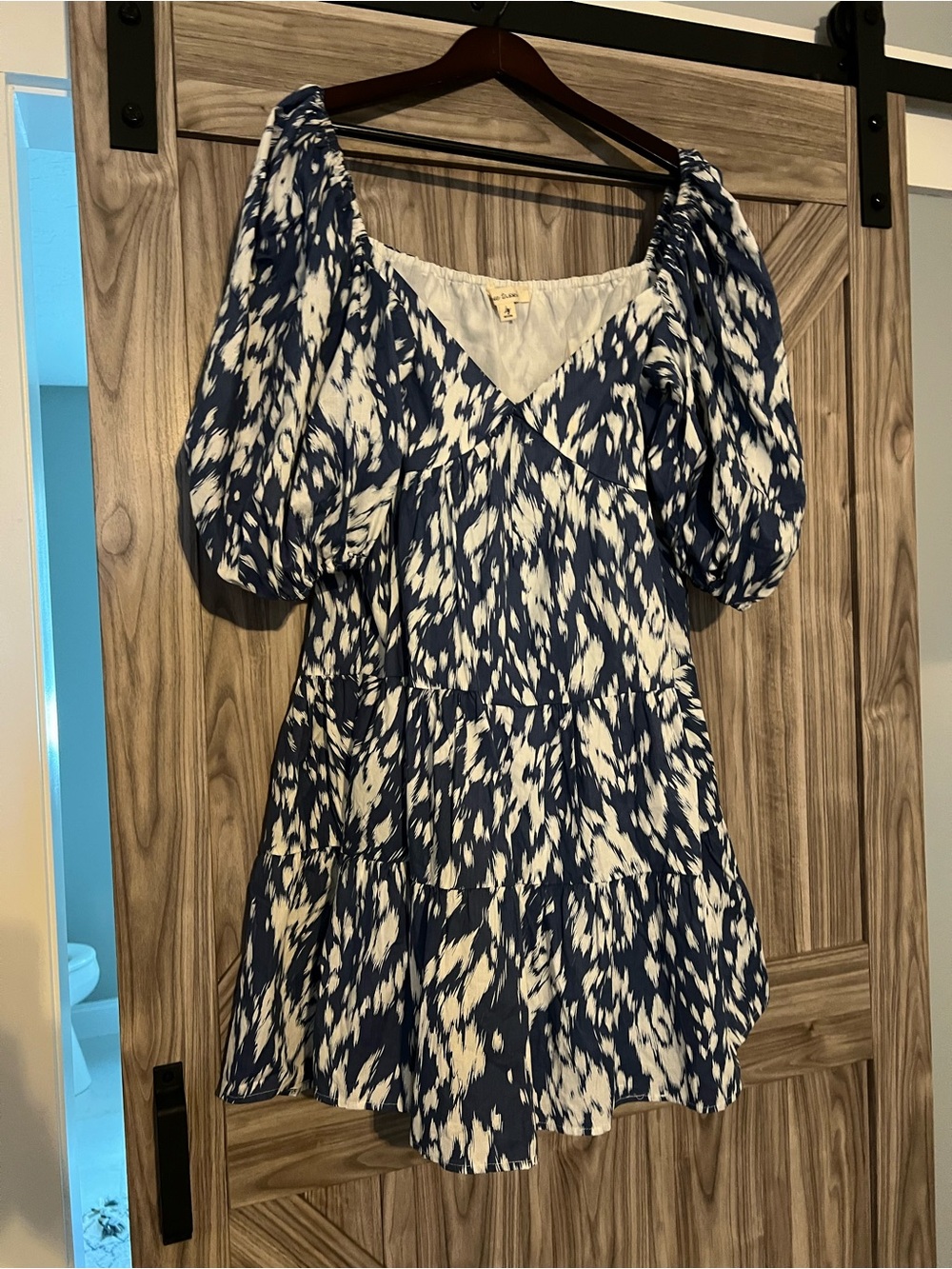 Anthropologie Blue Tassell Tunic Dress-